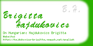 brigitta hajdukovics business card